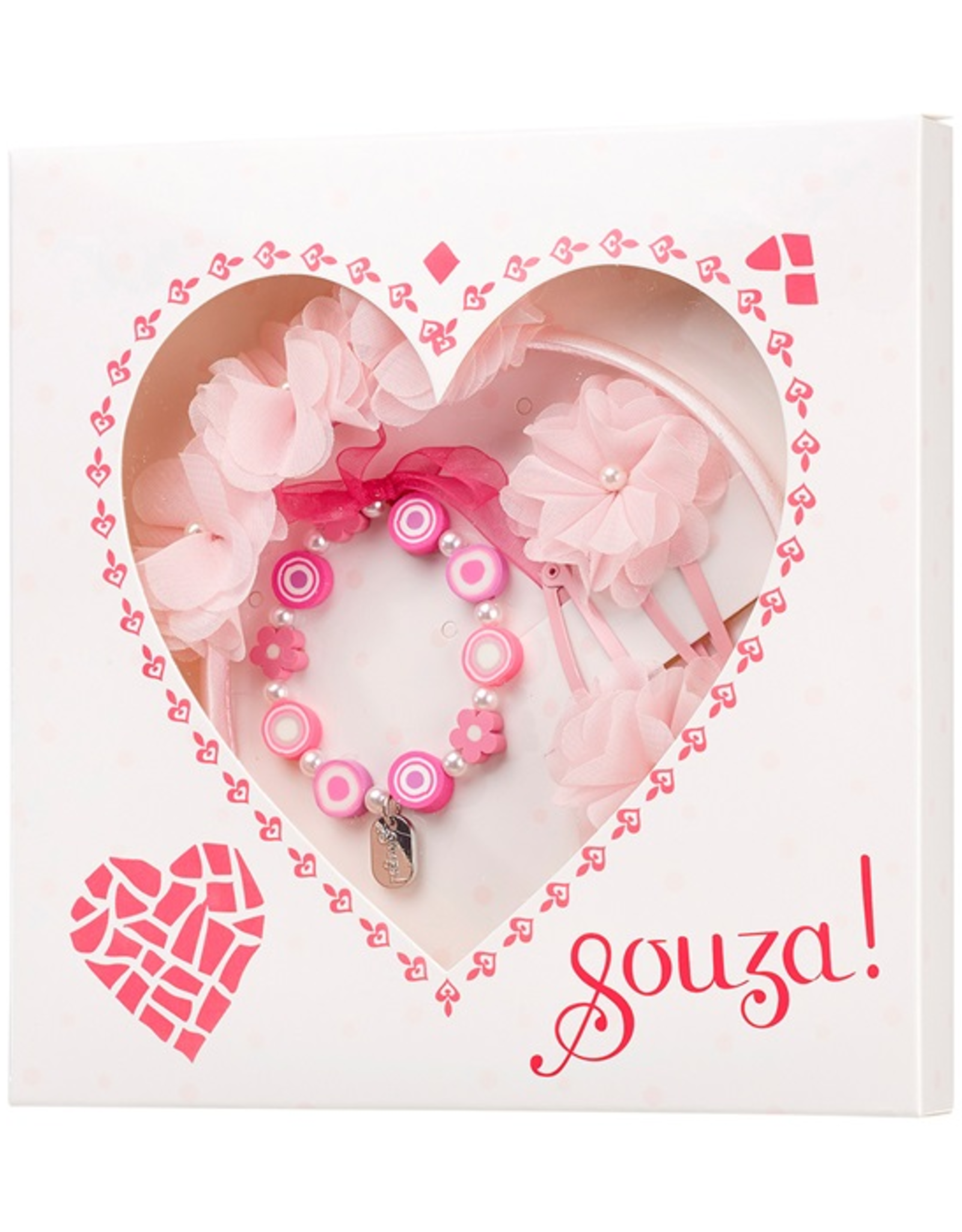 Souza! Cadeauset Hart roze fuchsia - Souza