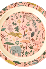 Rice Bord rond 22cm Jungle print roze - Rice