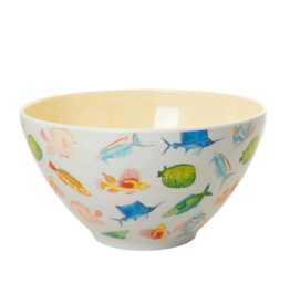 Rice Saladeschaal Melamine met Vissen print - Rice