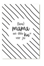 Zoedt Cadeaukaartje "Mama een dikke Kus voor Jou" - Zoedt