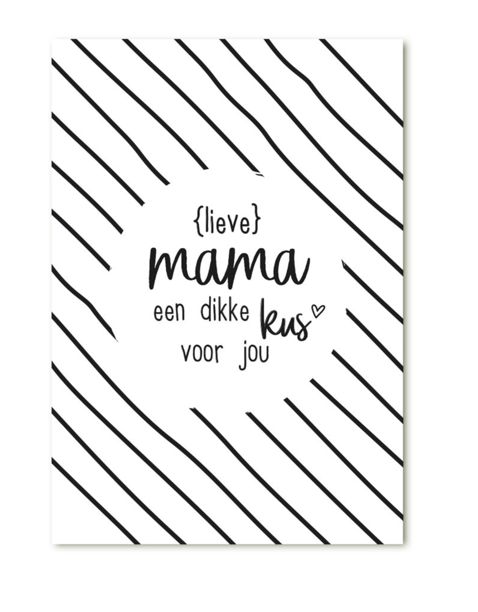 Zoedt Cadeaukaartje "Mama een dikke Kus voor Jou" - Zoedt