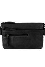 DSTRCT Schoudertas Harrington Road Leer Zwart - DSTRCT