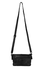 DSTRCT Schoudertas Harrington Road Leer Zwart - DSTRCT