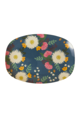 Rice Bord ovaal Melamine met Bouquet Print small - Rice