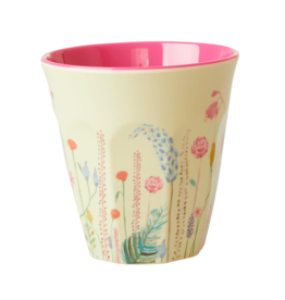 Rice Beker Melamine met Bloemen print - Rice