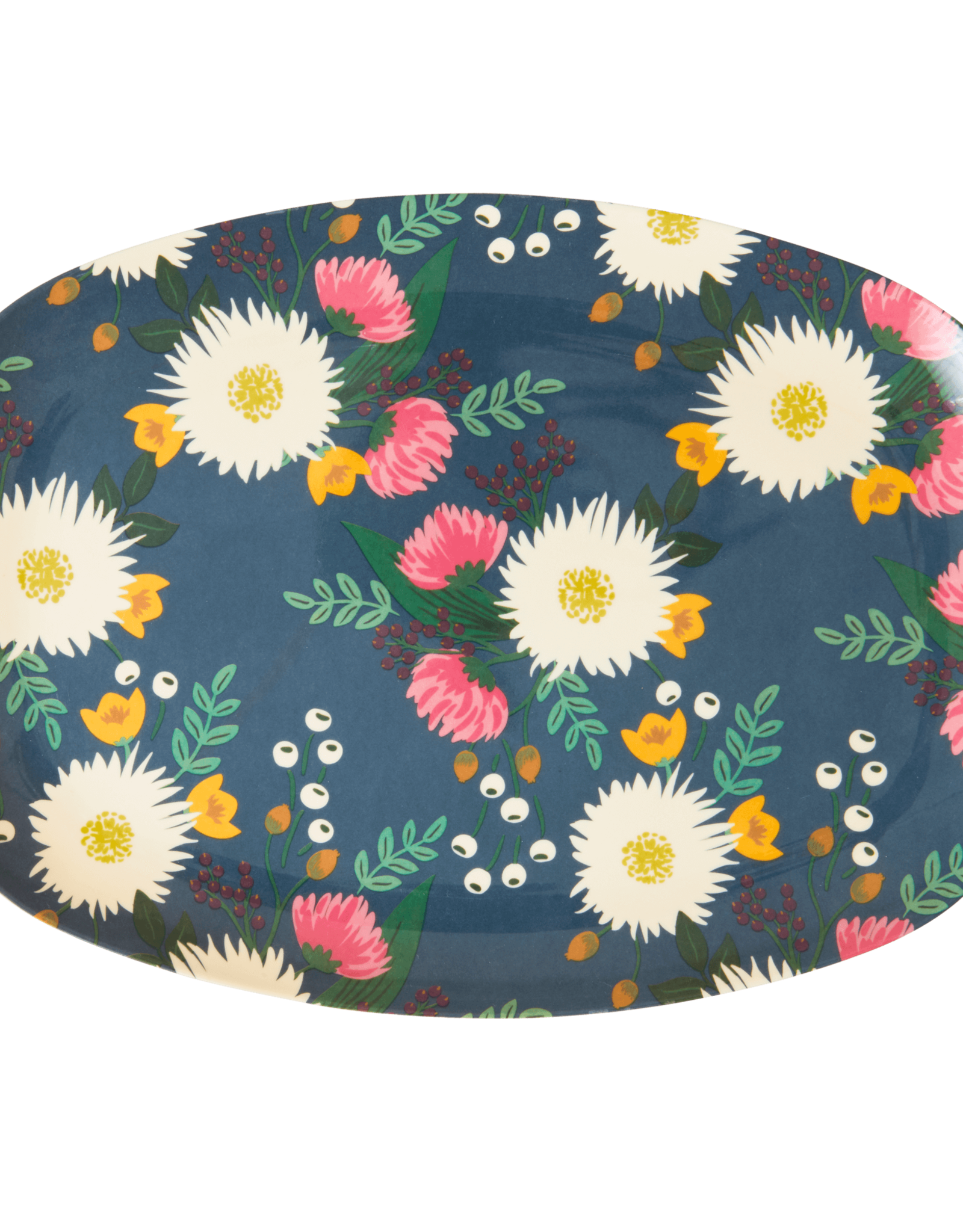 Rice Bord ovaal Melamine met Bouquet print - Rice