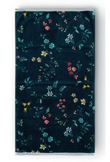 Pip Studio Handdoek Les Fleurs 55x100cm d. blauw - Pip Studio