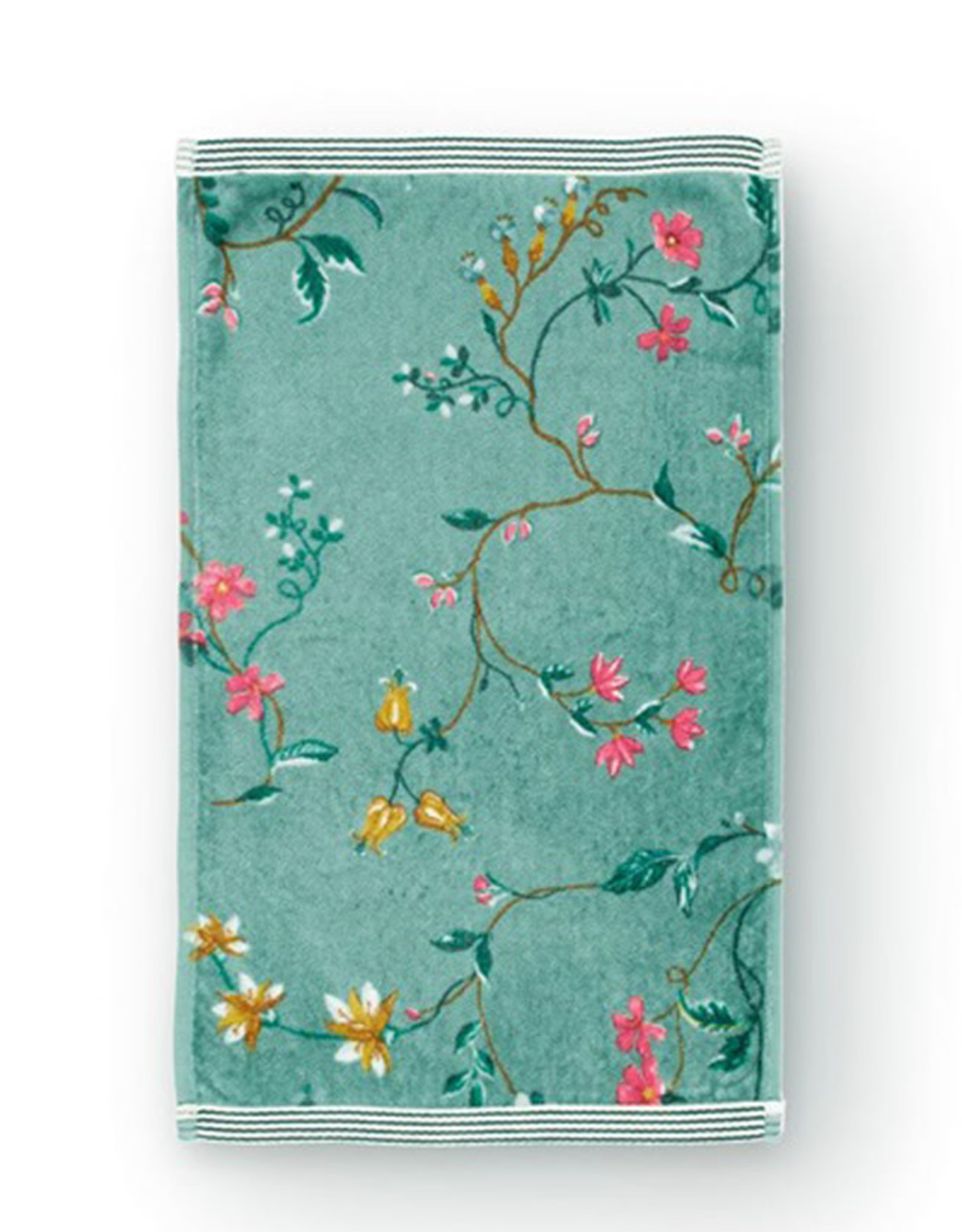 Pip Studio Gastendoekje Les Fleurs 30x50cm groen - Pip Studio