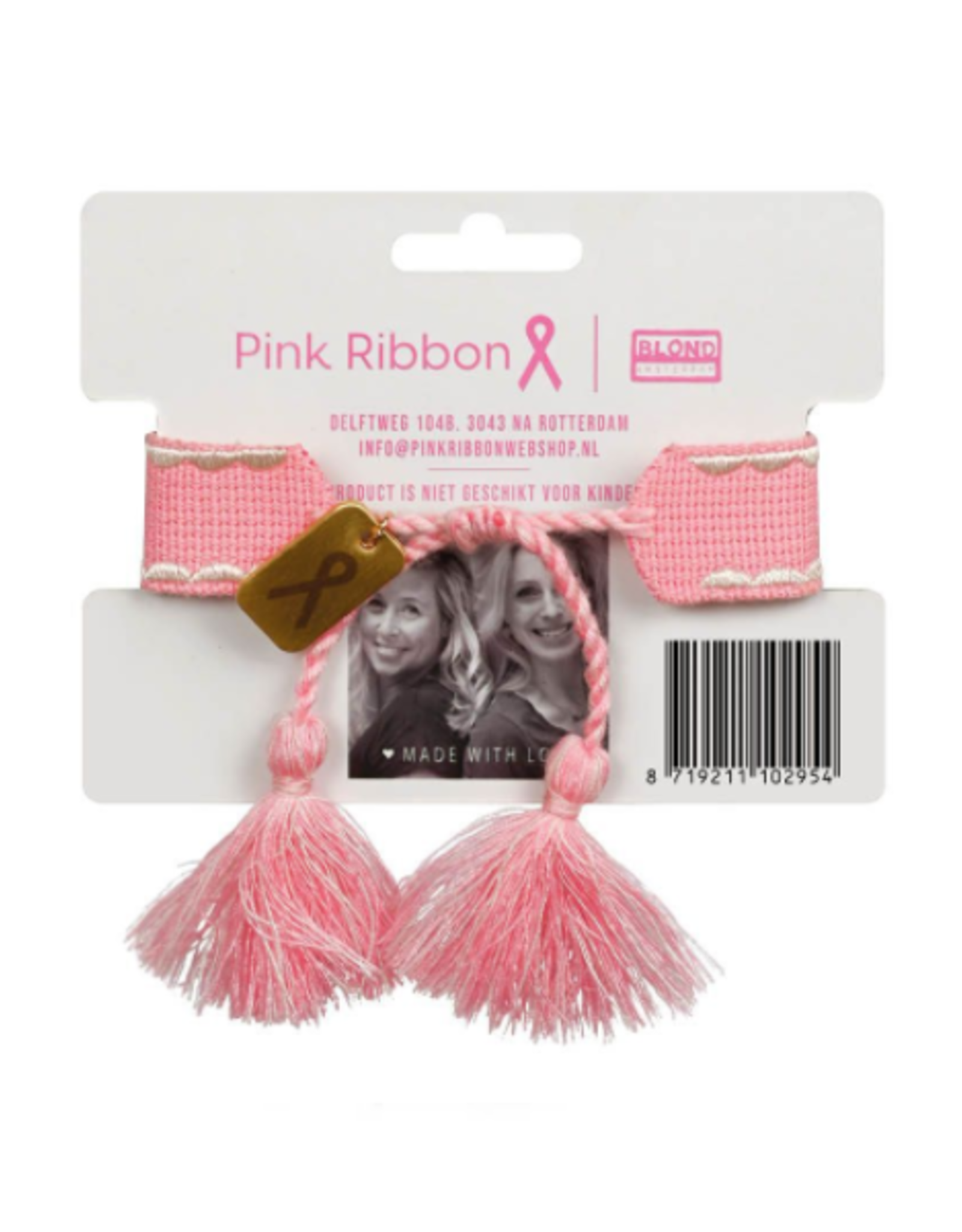 Blond Amsterdam Pink Ribbon Armband "Carpe Diem" - Blond Amsterdam