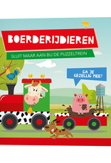 Boek en Puzzeltrein Boerderijdieren +3jr - Lantaarn Publishers