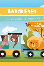 Boek en Puzzeltrein Babydieren +3jr - Lantaarn Publishers