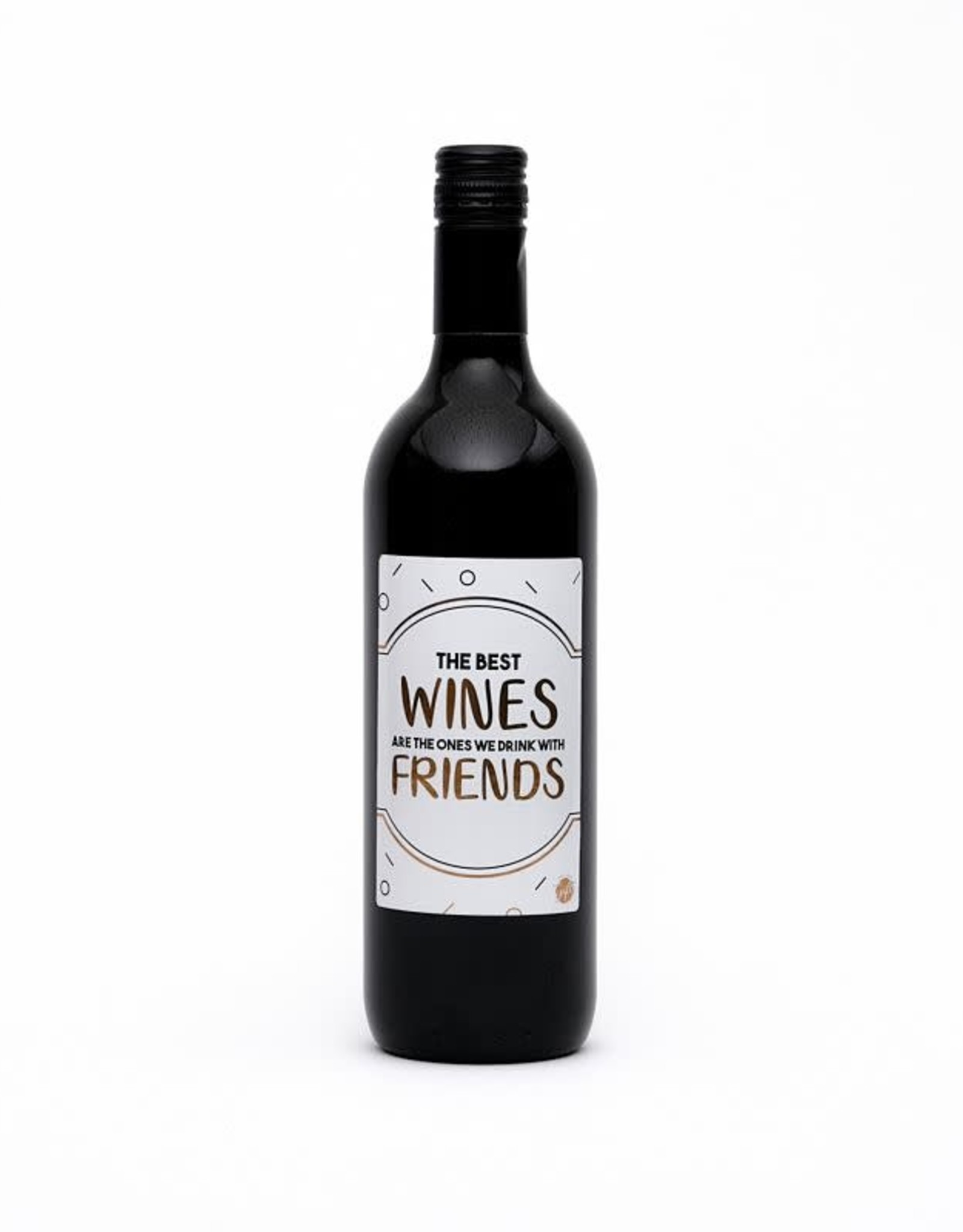 The Big Gifts Wijnfles Rood "The Best Wines Are the one we drink with Friends" - The Big Gifts