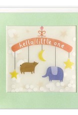 Hello Little One - Wenskaart Paper Shakies