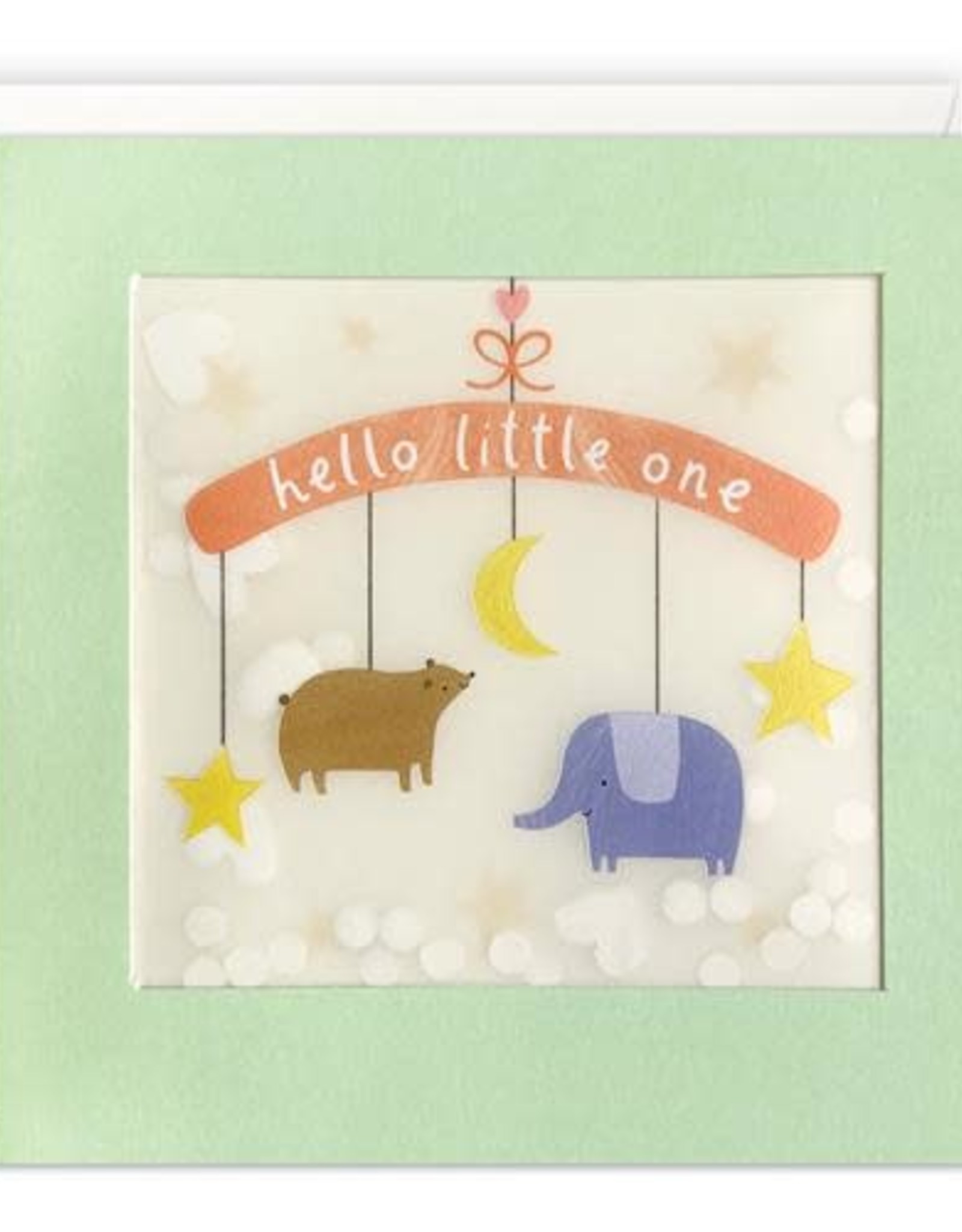 Hello Little One - Wenskaart Paper Shakies