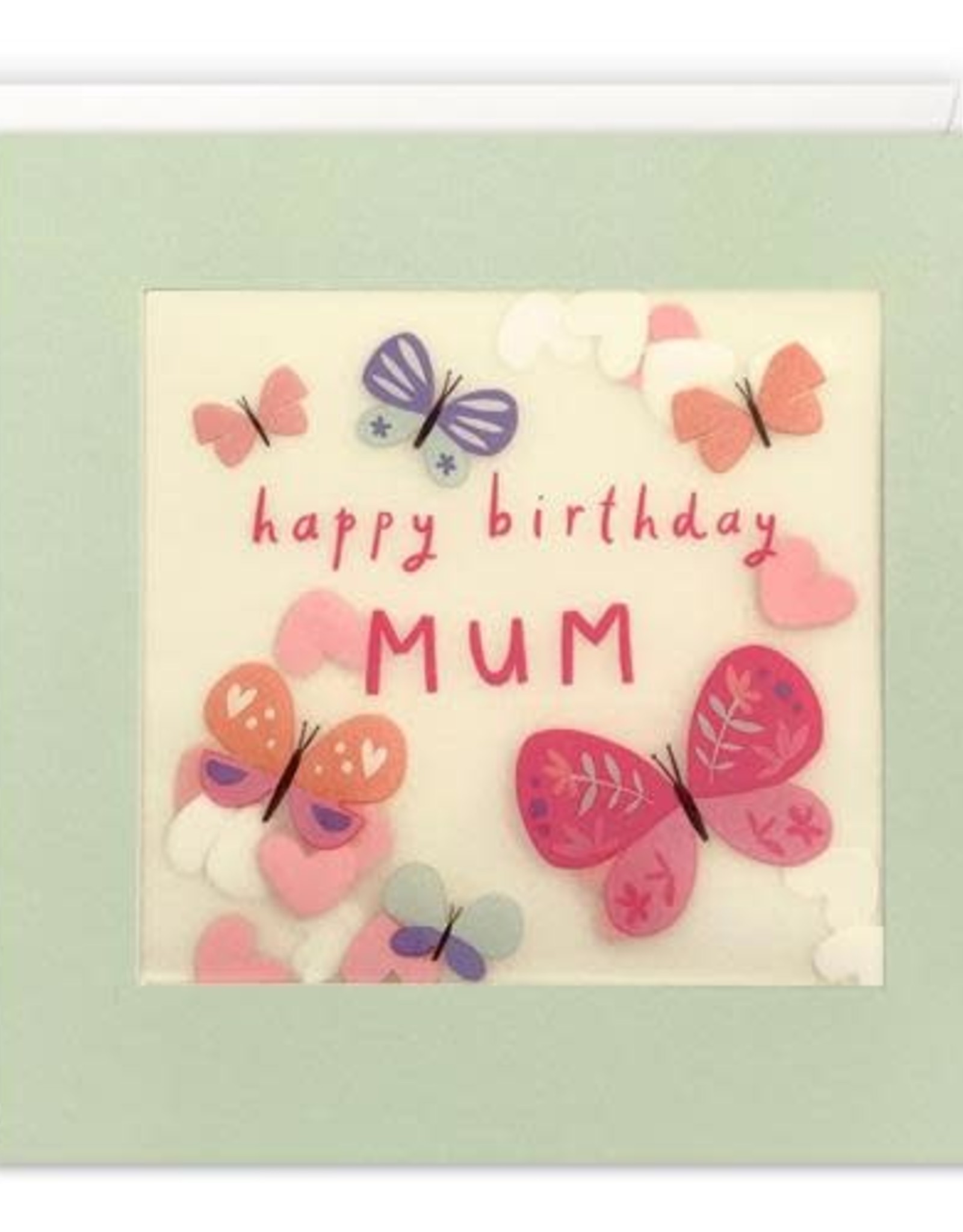 Happy Birthday Mum - Wenskaart Paper Shakies