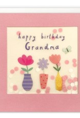 Happy Birthday Grandma - Wenskaart Paper Shakies