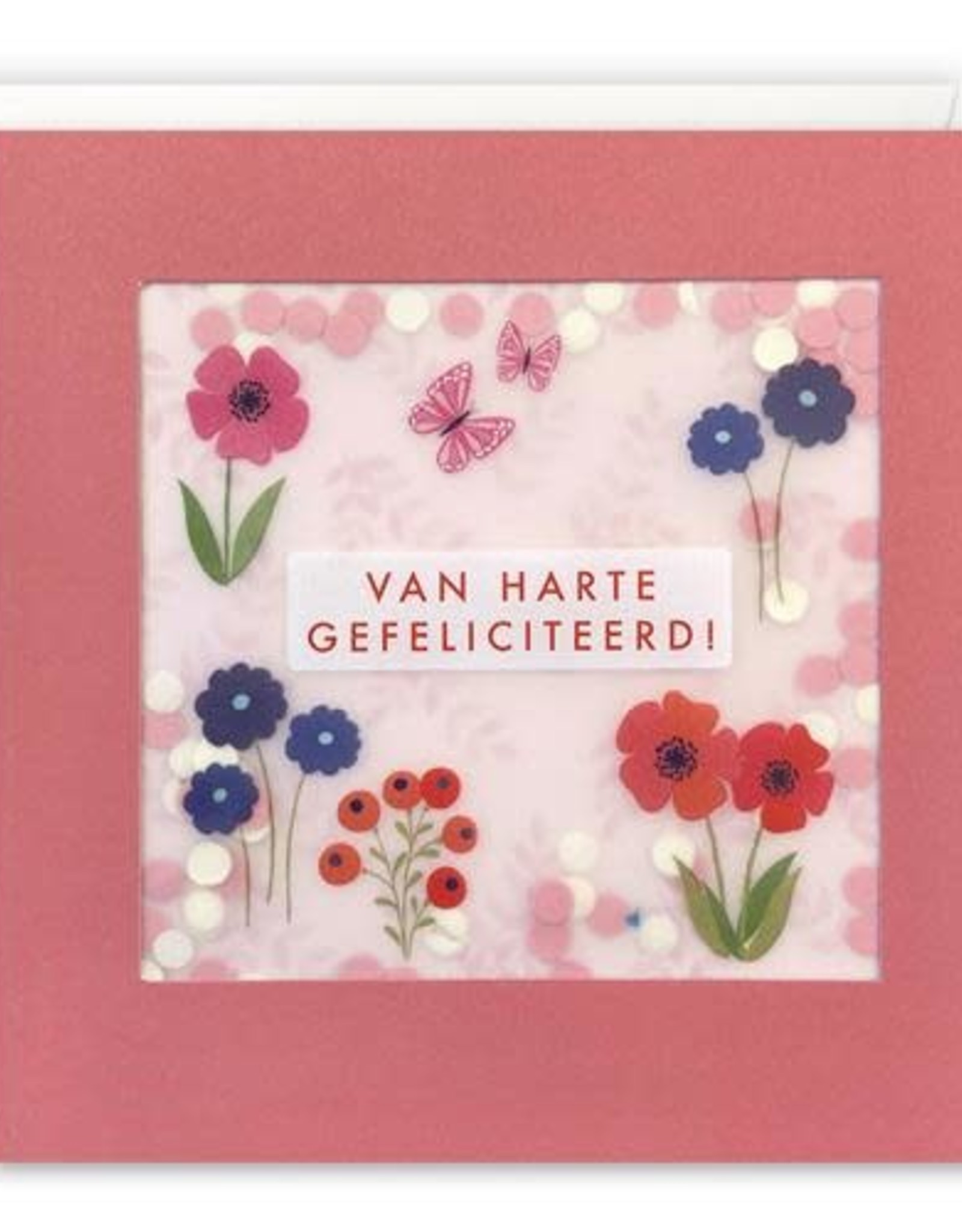 Van harte Gefeliciteerd! - Wenskaart Paper Shakies