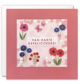 Van harte Gefeliciteerd! - Wenskaart Paper Shakies