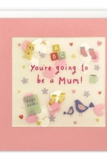 You're Going to be a Mum! - Wenskaart Paper Shakies