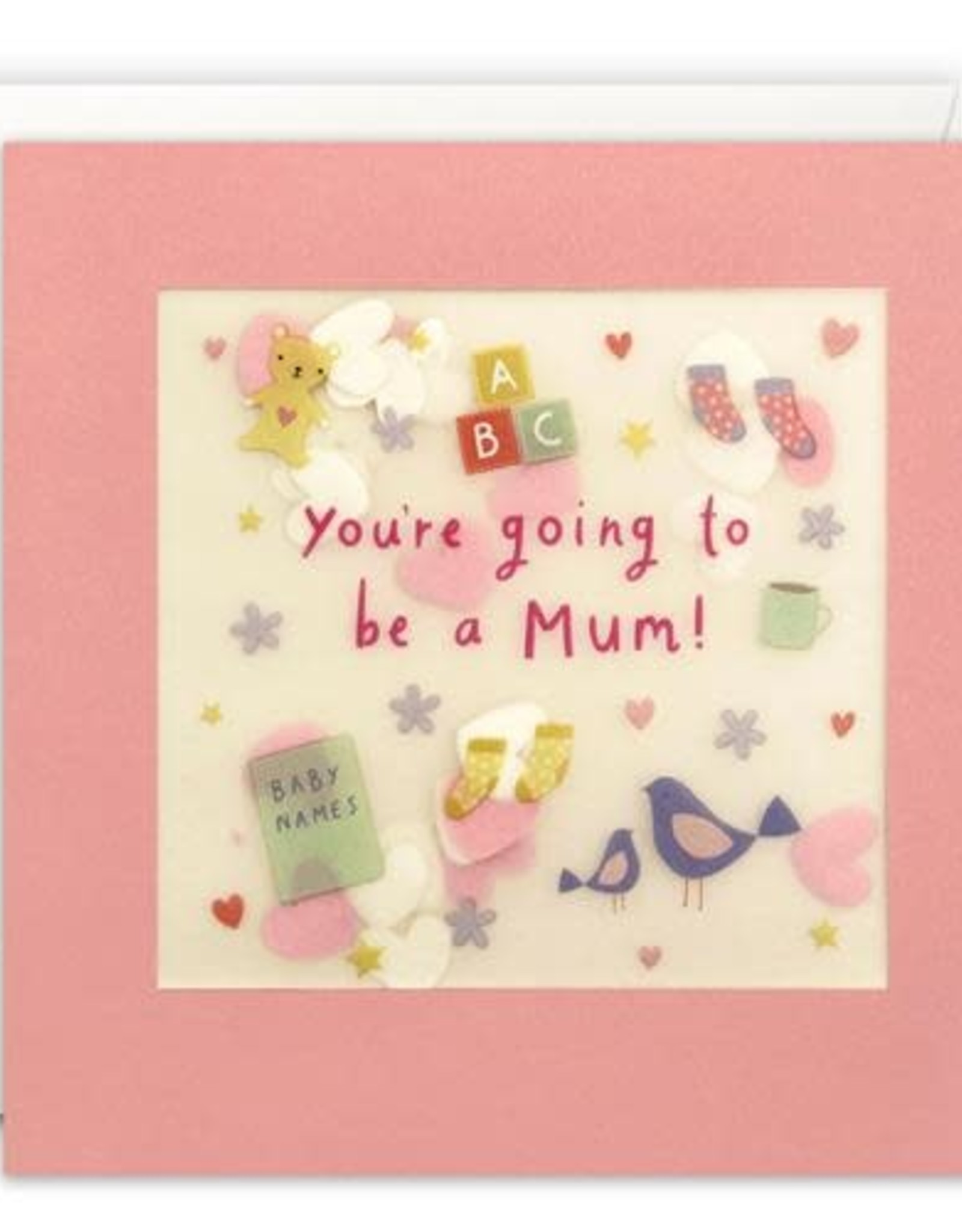 You're Going to be a Mum! - Wenskaart Paper Shakies