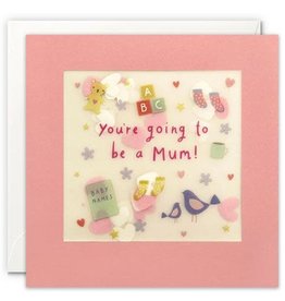 You're Going to be a Mum! - Wenskaart Paper Shakies