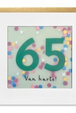 65 Van Harte! - Wenskaart Paper Shakies