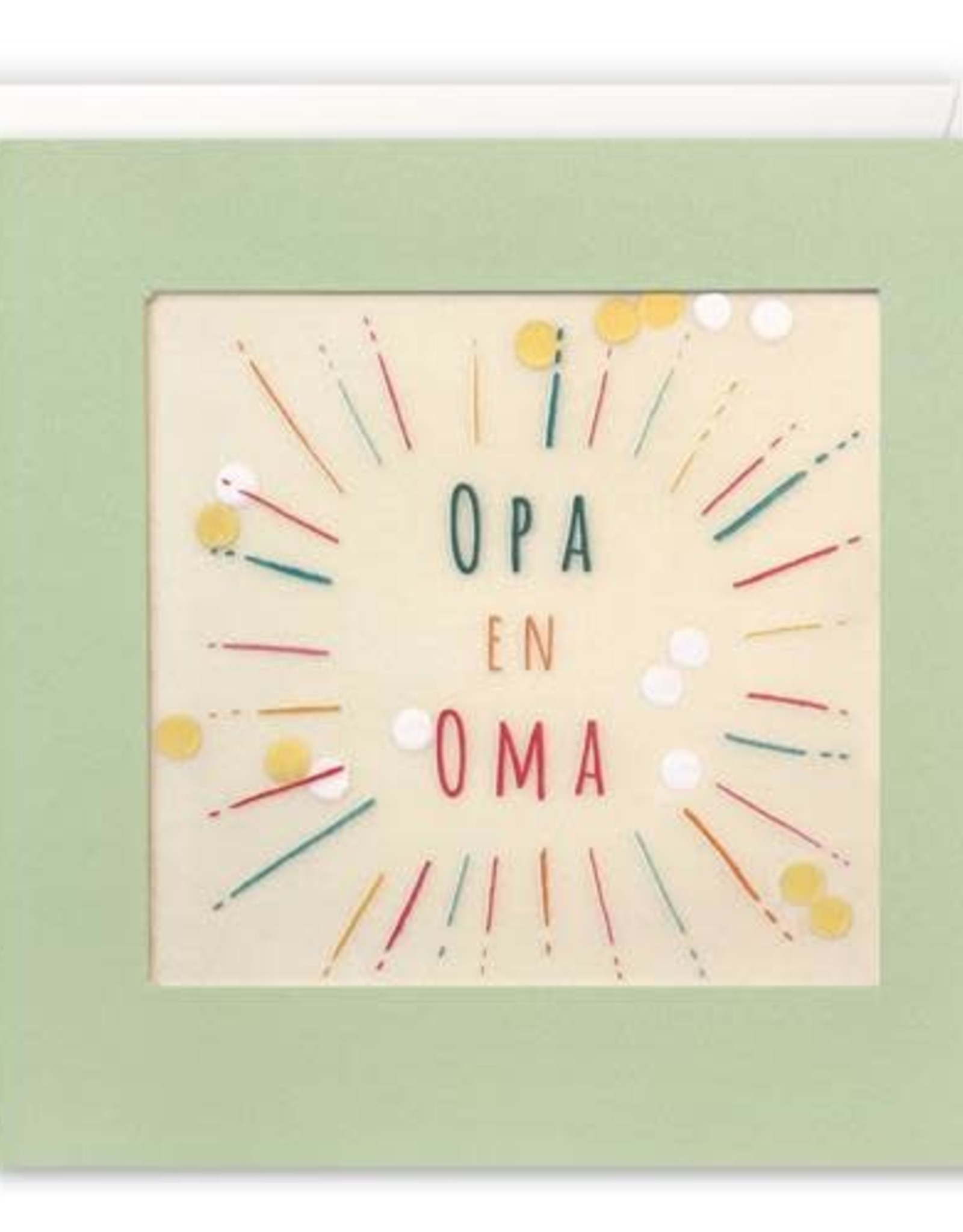 Opa en Oma - Wenskaart Paper Shakies