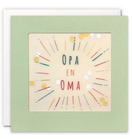 Opa en Oma - Wenskaart Paper Shakies