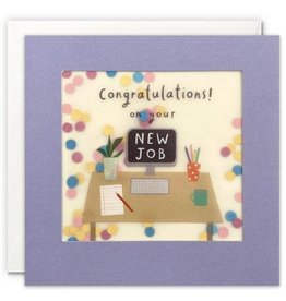 Congratulations! On your New Job - Wenskaart Paper Shakies