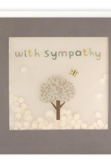 With Sympathy - Wenskaart Paper Shakies