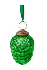 Pip Studio Ornament Glazen Dennenappel d.groen 7,5cm - Pip Studio