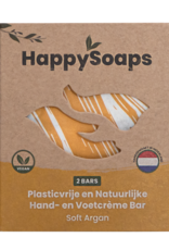 HappySoaps Hand- en Voetcrème Bar Soft Argan - HappySoaps