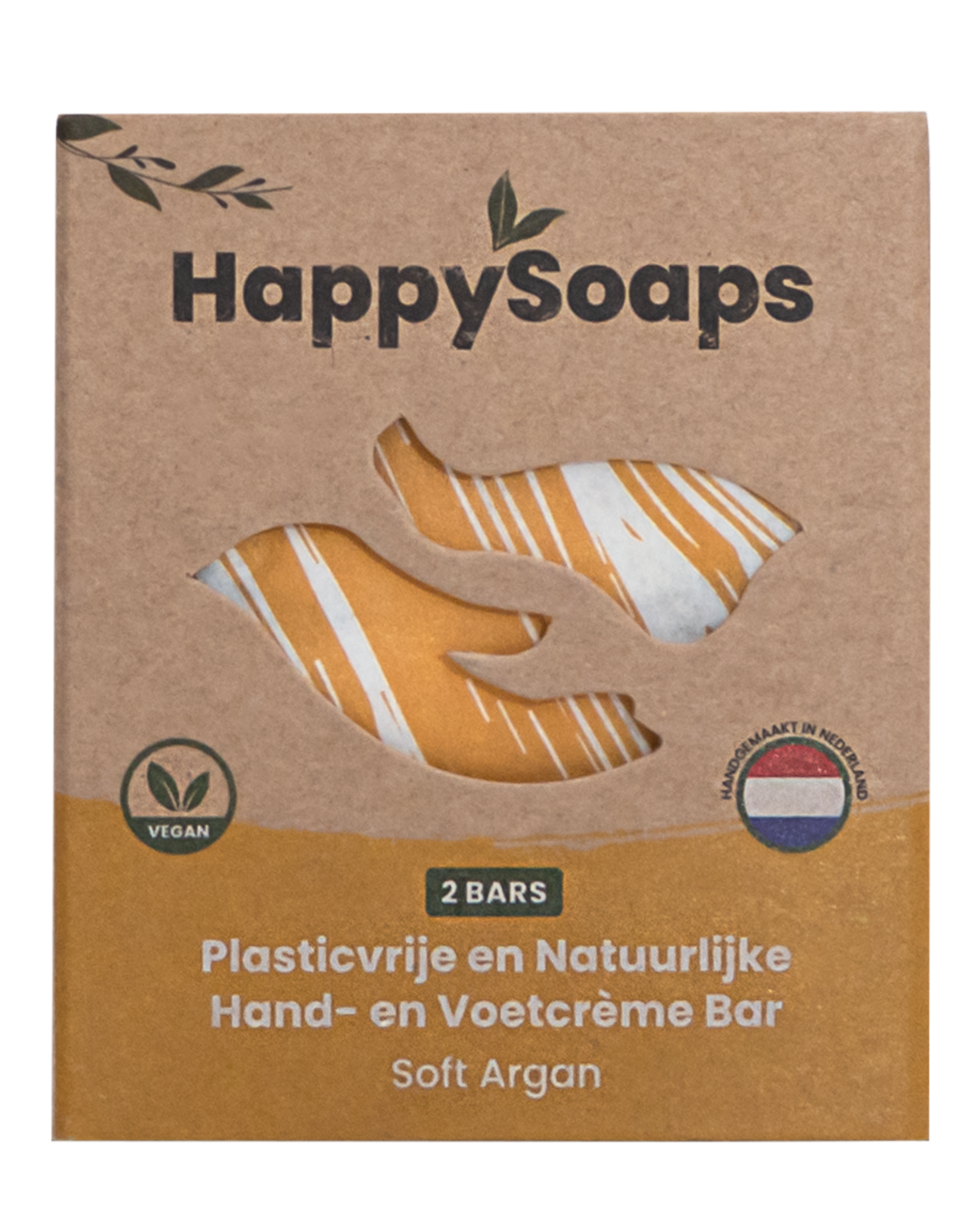 HappySoaps Hand- en Voetcrème Bar Soft Argan - HappySoaps