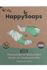 HappySoaps Hand- en Voetcrème Bar Absolute Mint - HappySoaps