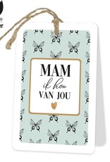 Mam ik hou van jou - Wenskaart Mam ik hou van jou - Wenskaart