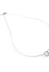 Ketting (N7063-1) dubbele cirkel Zilver - Go Dutch Label.