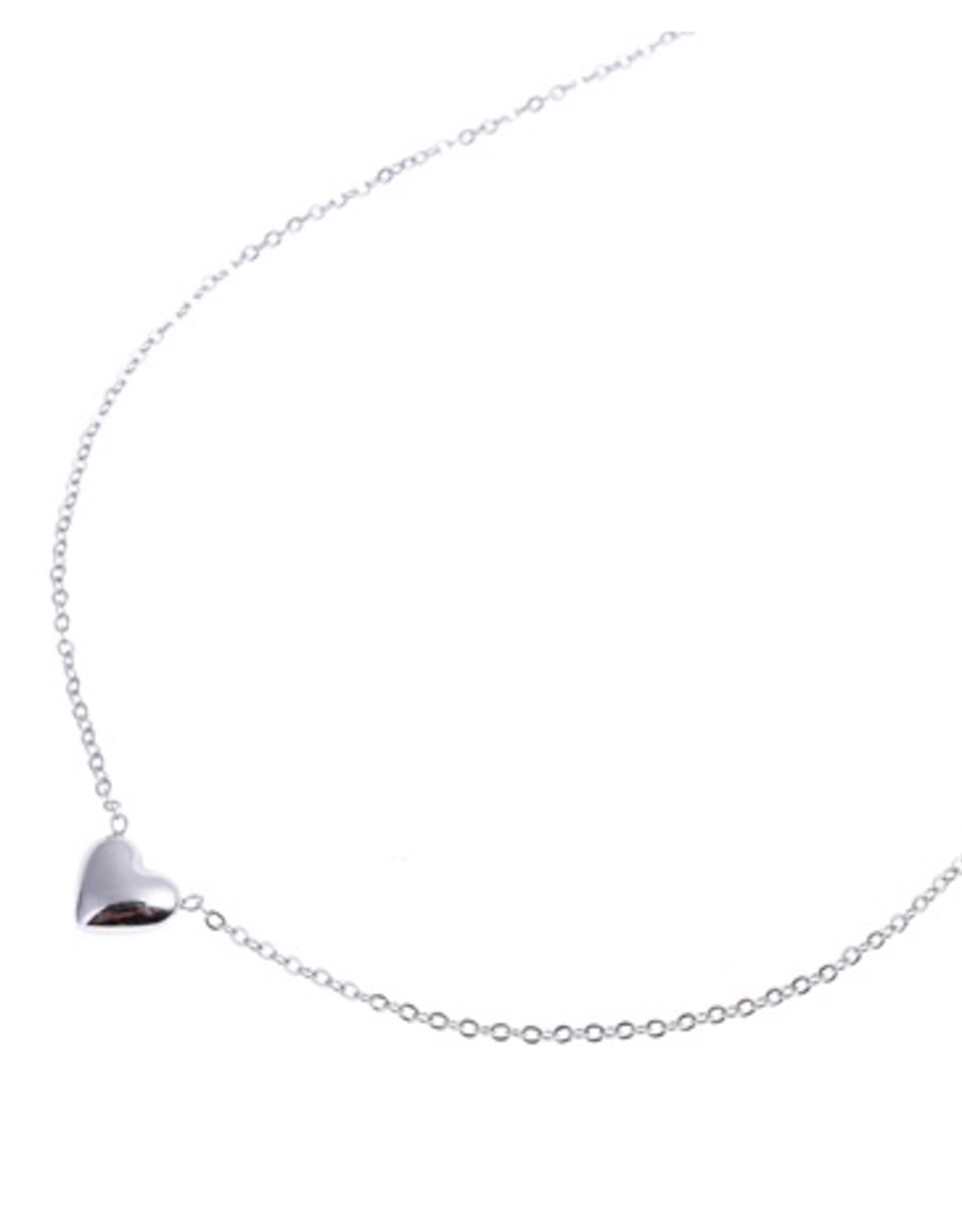 Ketting (N8829-1) Hart Zilver - Go Dutch Label.