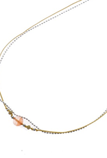 Go Dutch Label Ketting (N9302-06) coral zilver - Go Dutch Label