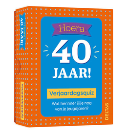 Deltas Hoera 40 Jaar! Verjaardagsquiz