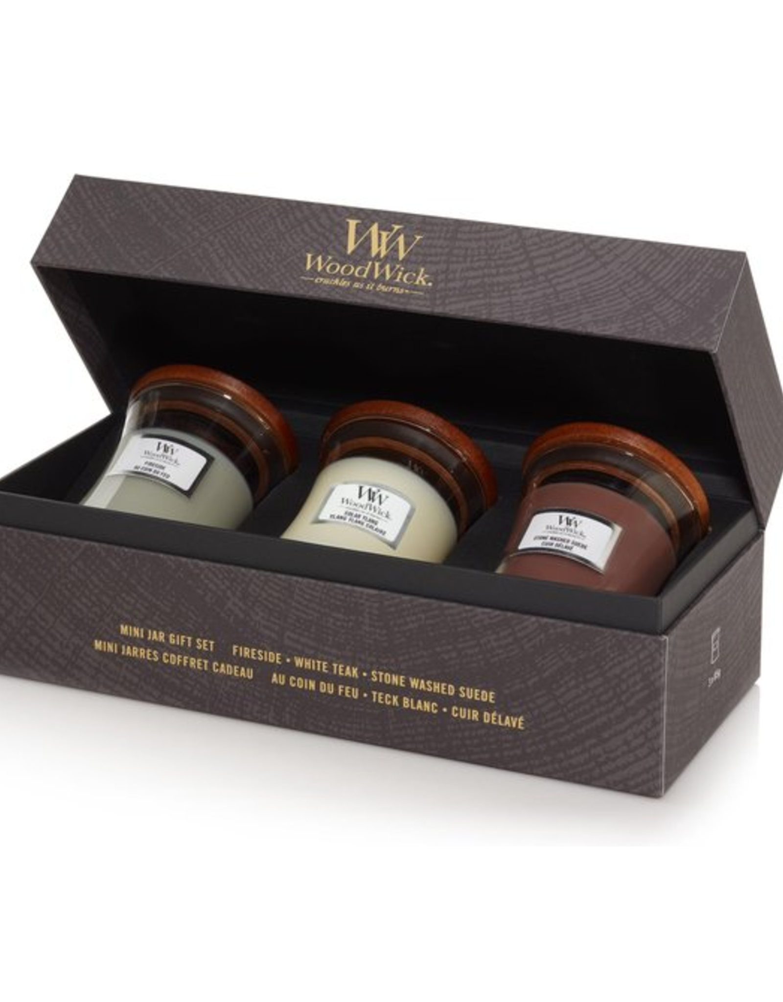 WoodWick Deluxe Gift Set 3 Mini Kaarsen - WoodWick