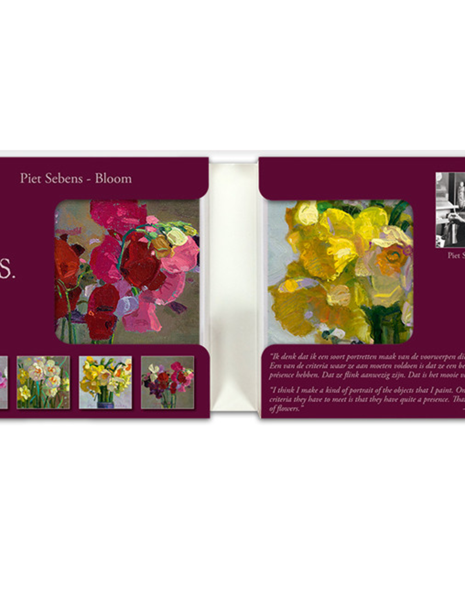 Kaartenmapje Piet Sebens - Blooms