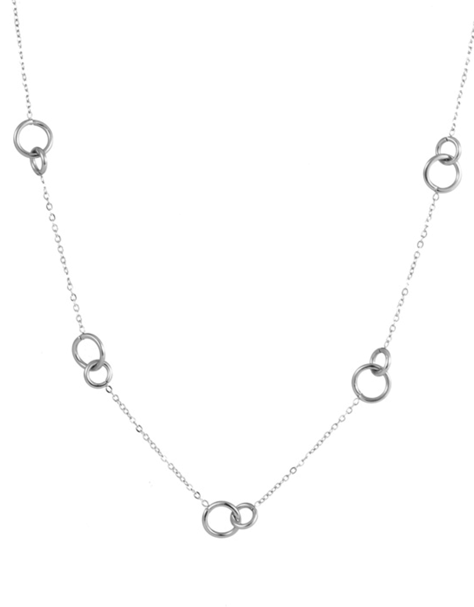 Go Dutch Label Ketting (N2290-1) Zilver - Go Dutch Label