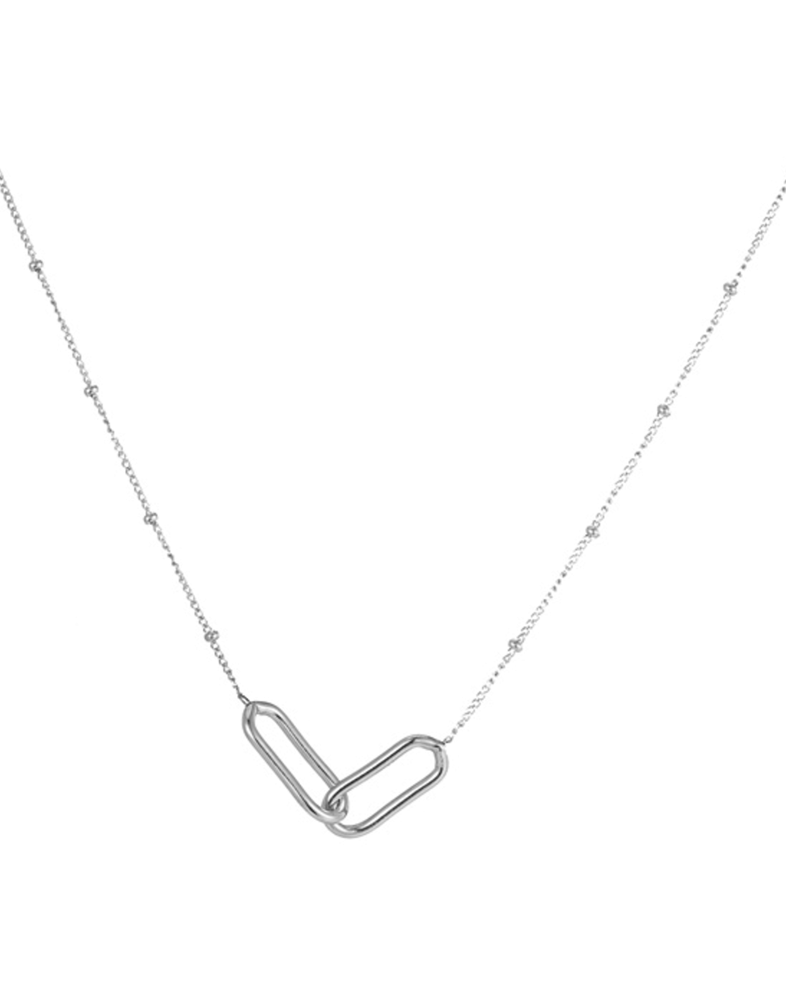 Go Dutch Label Ketting (N2287-1) Zilver - Go Dutch Label