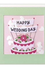 Happy Wedding Day - Wenskaart Paper Shakies