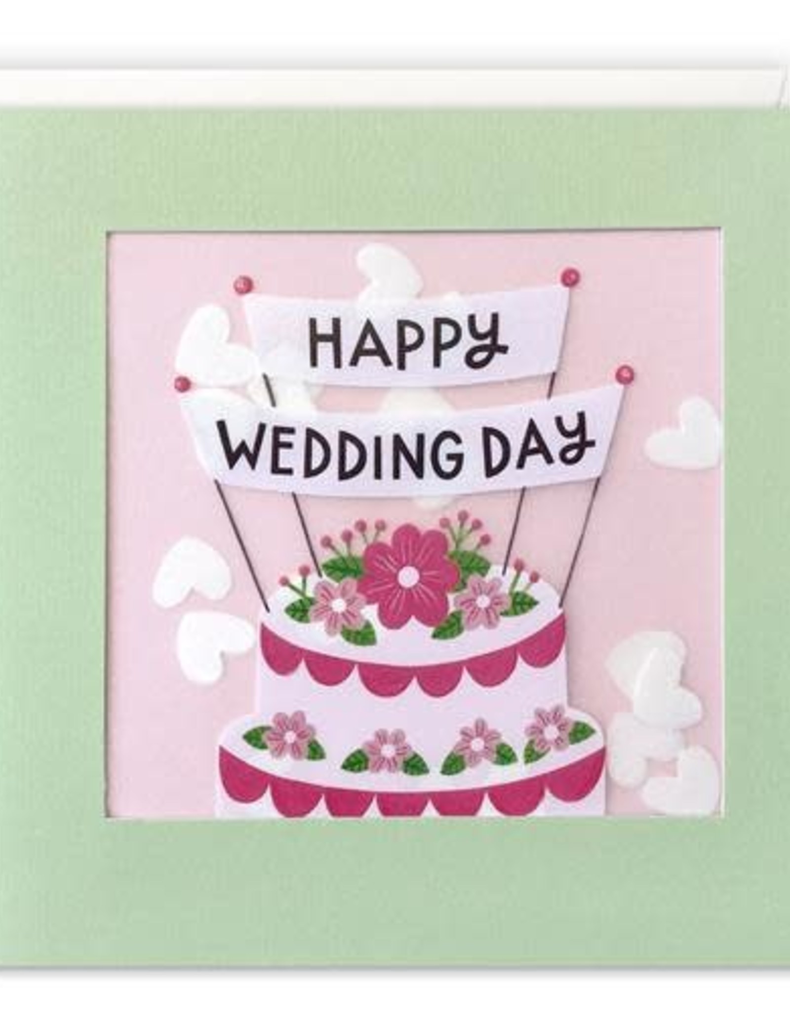 Happy Wedding Day - Wenskaart Paper Shakies