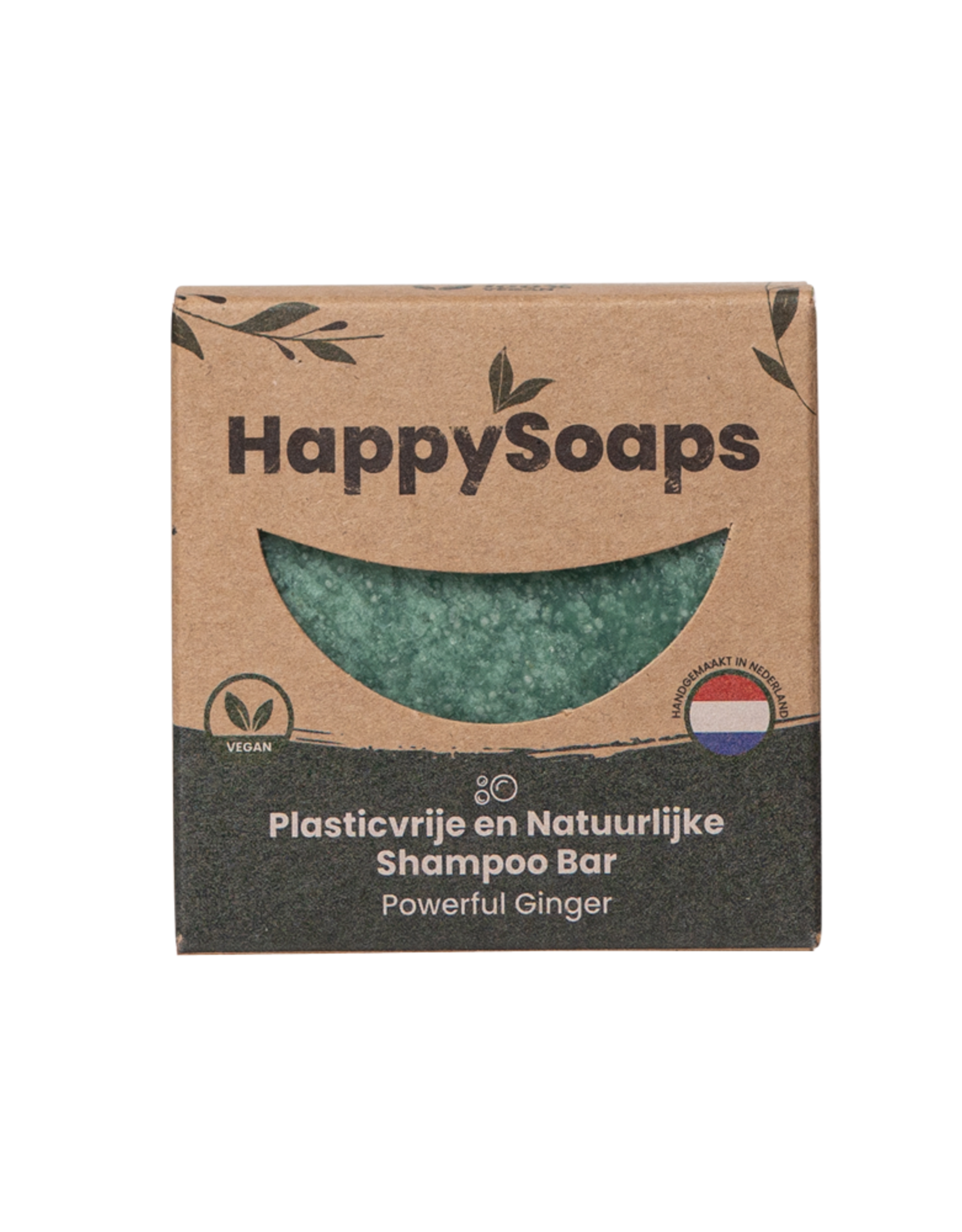 HappySoaps Shampoo Bar Powerful Ginger 70gram - HappySoaps