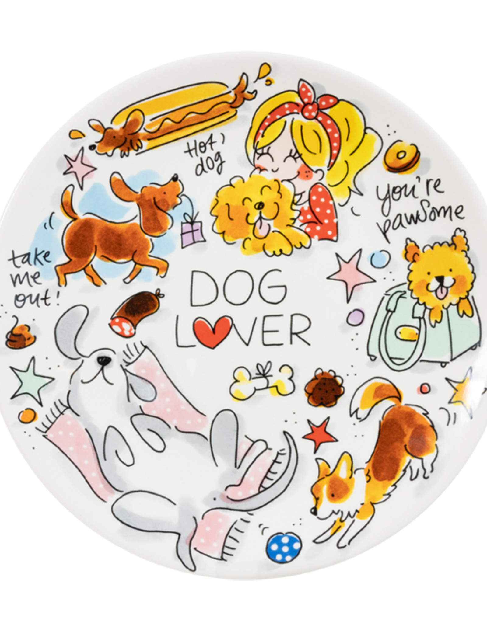 Ontbijtbord 22cm Dog Lover - Blond Amsterdam - en Woonwinkel