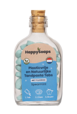 HappySoaps Tandpasta Tabs - Met Fluoride - Spearmint - HappySoaps