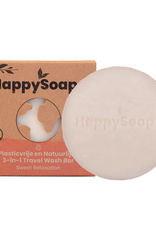 HappySoaps 3-in-1 Travel Wash Bar "Sweet Relaxation" - HappySoaps