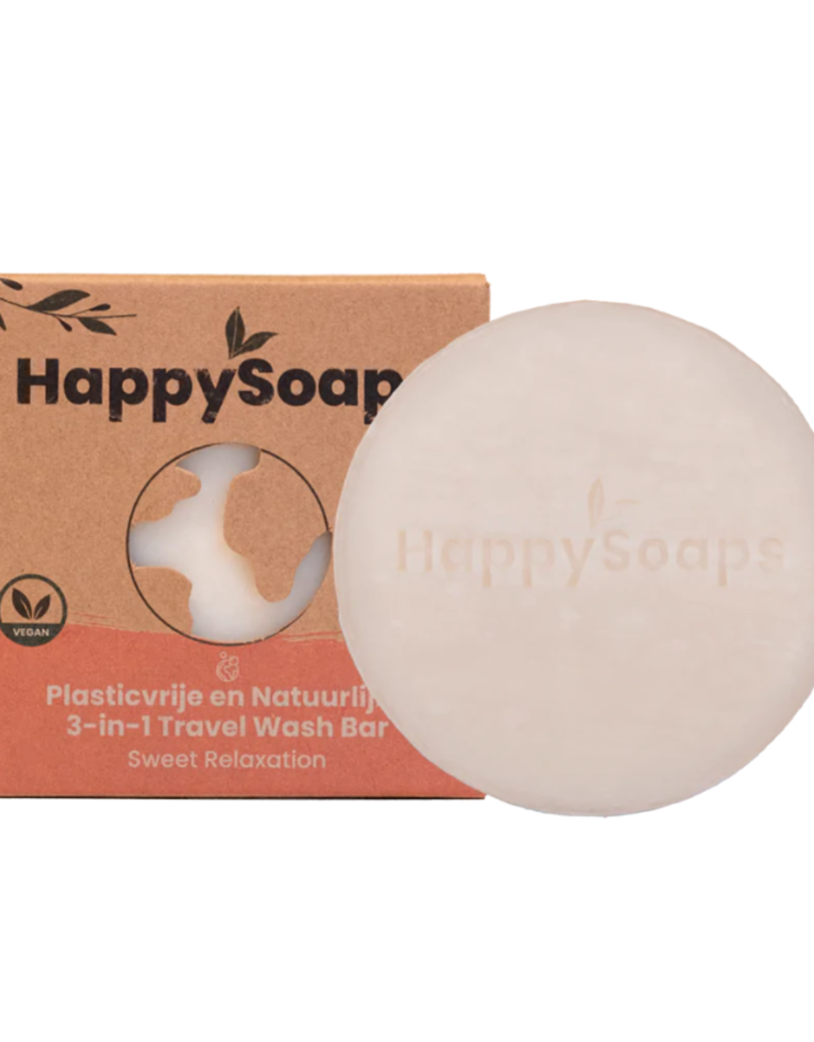 HappySoaps 3-in-1 Travel Wash Bar "Sweet Relaxation" - HappySoaps